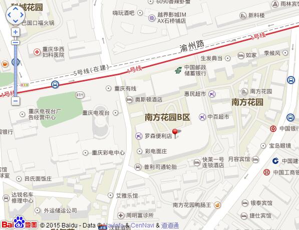 重庆思庄百度地图位置